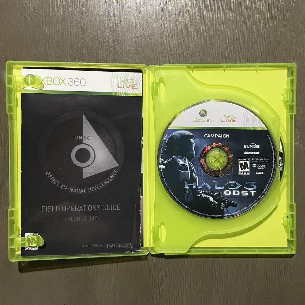 Halo Xbox 360 Bundle Tested Working Halo 3 & ODST CIB Complete Manuals